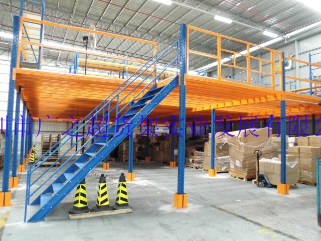 Steel loft platform warehouse case diagram